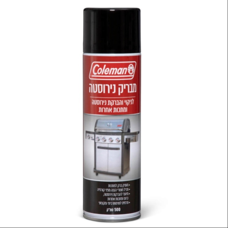 מבריק נירוסטה Coleman – ספריי ניקוי והברקה לגרילים ומתכות | 500 מ״ל