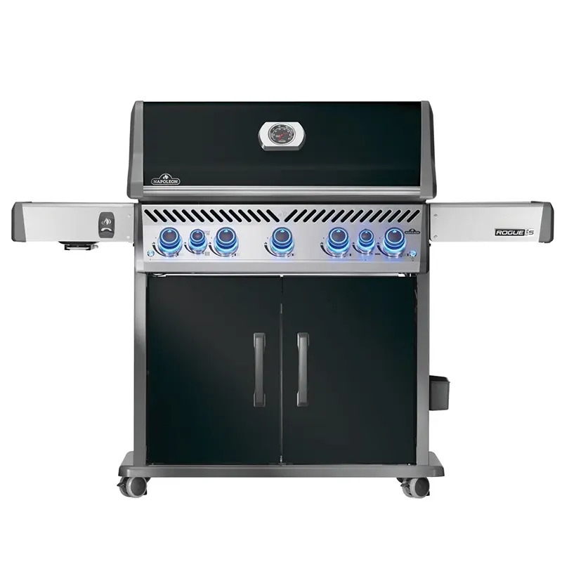  גריל גז Rogue PRO-S 625 עם כירת צד אינפרא אדום ומבער אחורי – שחור – NAPOLEON