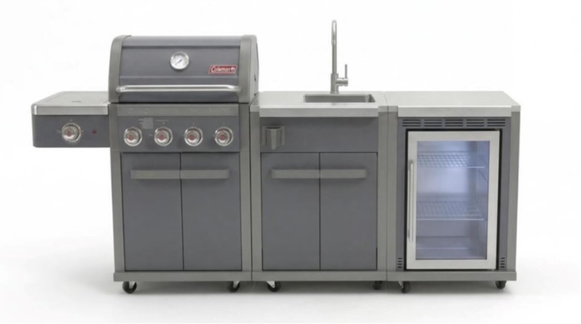 מטבח חוץ Coleman Revolution 4 –  אפור גרפיט - מידות: 2.45 מ'