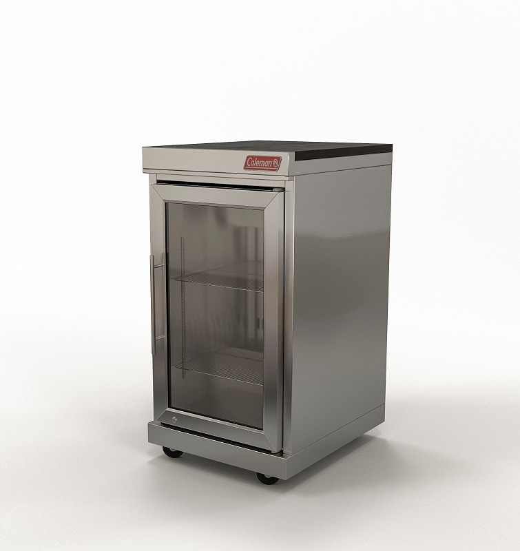 יחידת מקרר קולמן פרמיום 48 ס"מ + מקרר משקאות 70 ליטר דלת זכוכית 