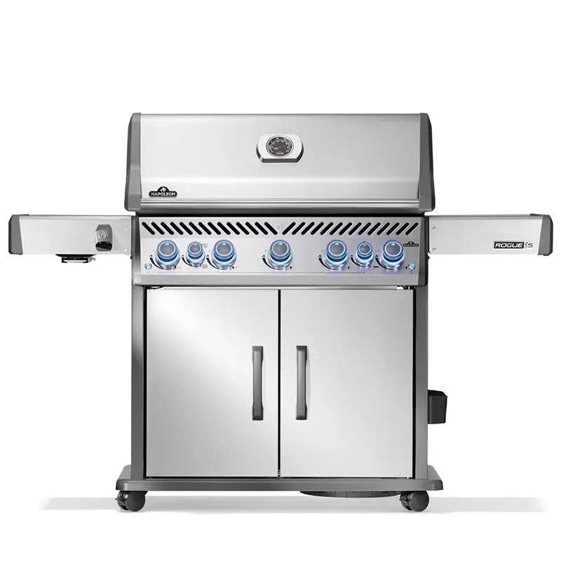  גריל גז Rogue PRO-S 625 עם כירת צד אינפרא אדום ומבער אחורי – נירוסטה – NAPOLEON