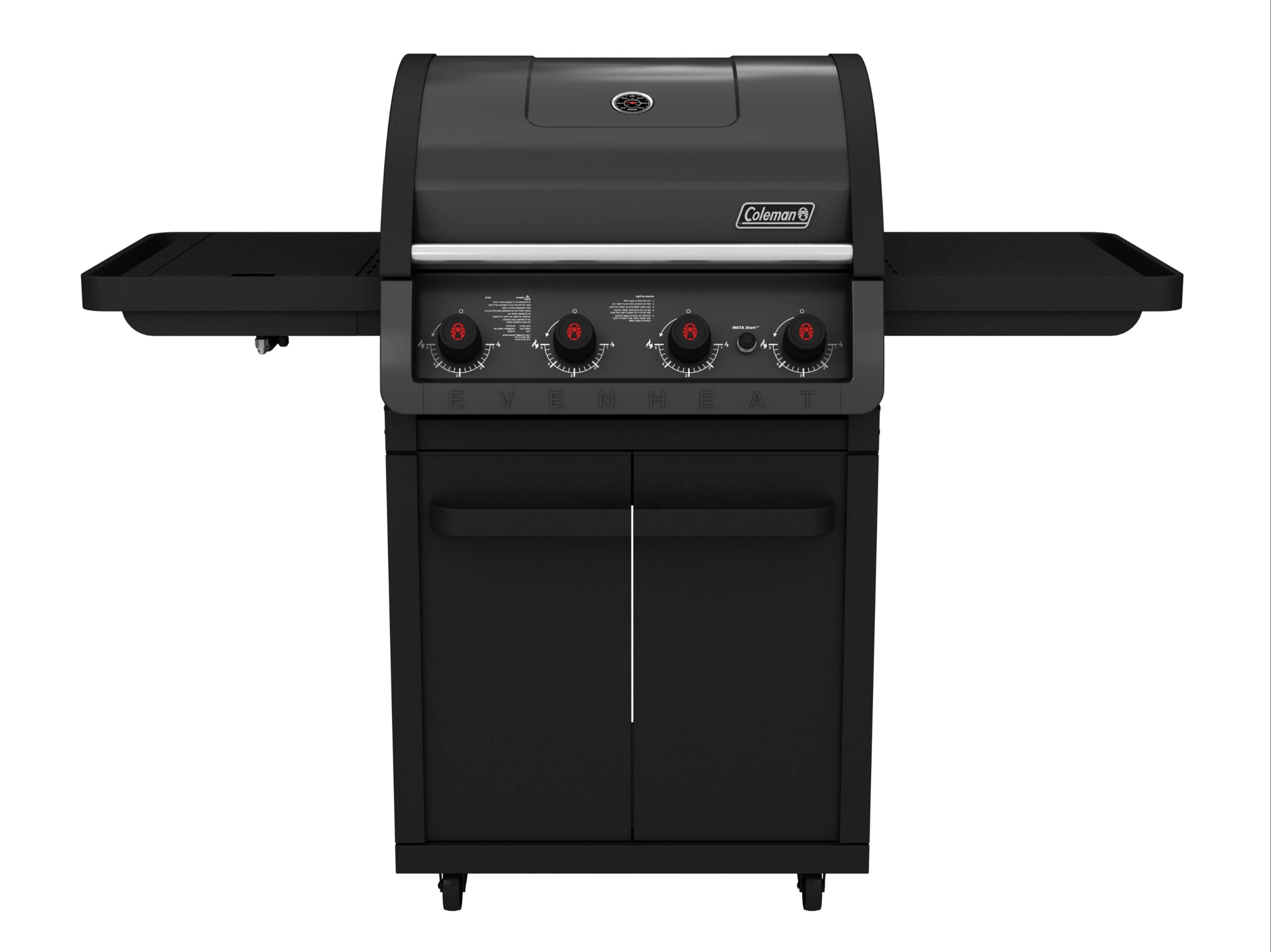 גריל גז Coleman Galaxy 4 מבערים + כירת צד | צבע שחור מגורגר