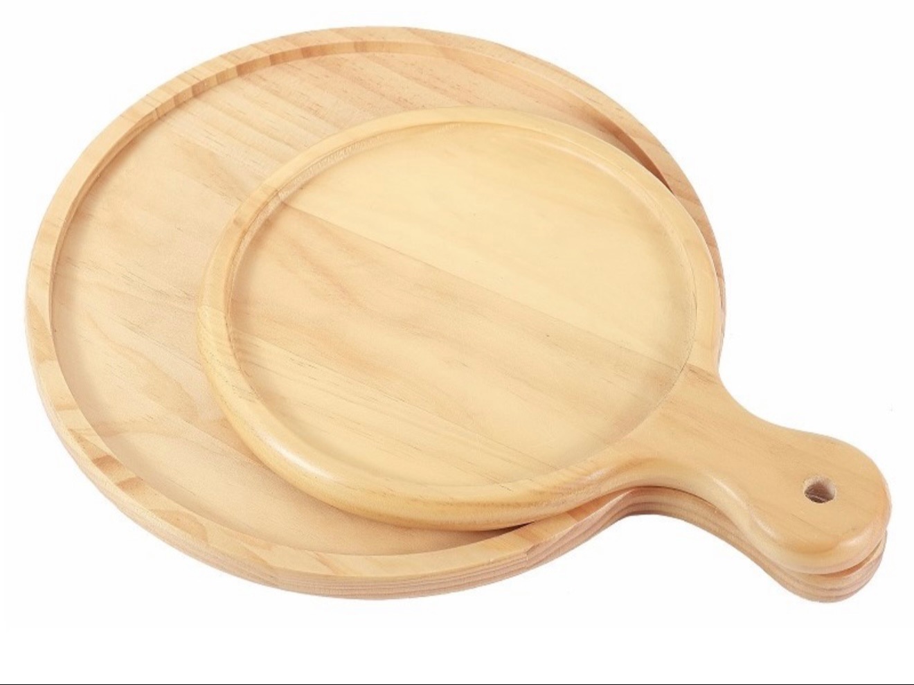 סט יוקרתי מעץ איכותי להגשת מאפים ופיצות ישירות מהטאבון