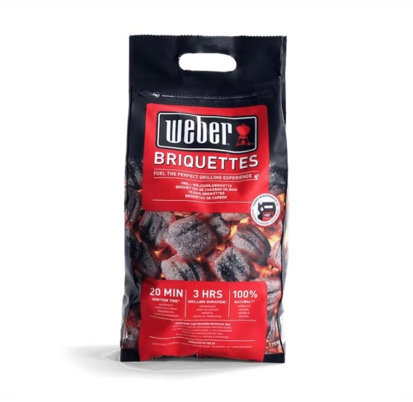 בריקטס פחמים Weber 4 ק"ג