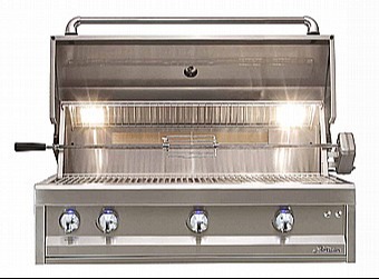 גריל גז "42 הסדרה המקצועית Artisan Pro עם שיפוד מסתובב - בילט אין