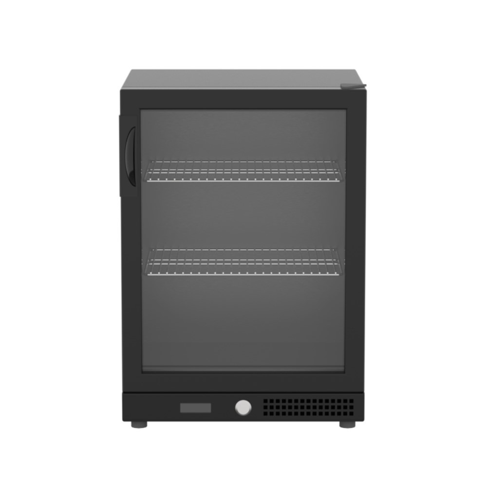 מקרר חוץ Brabura SC-128F BGSC0024 — שחור 128 ליטר, דלת זכוכית טריפל UV