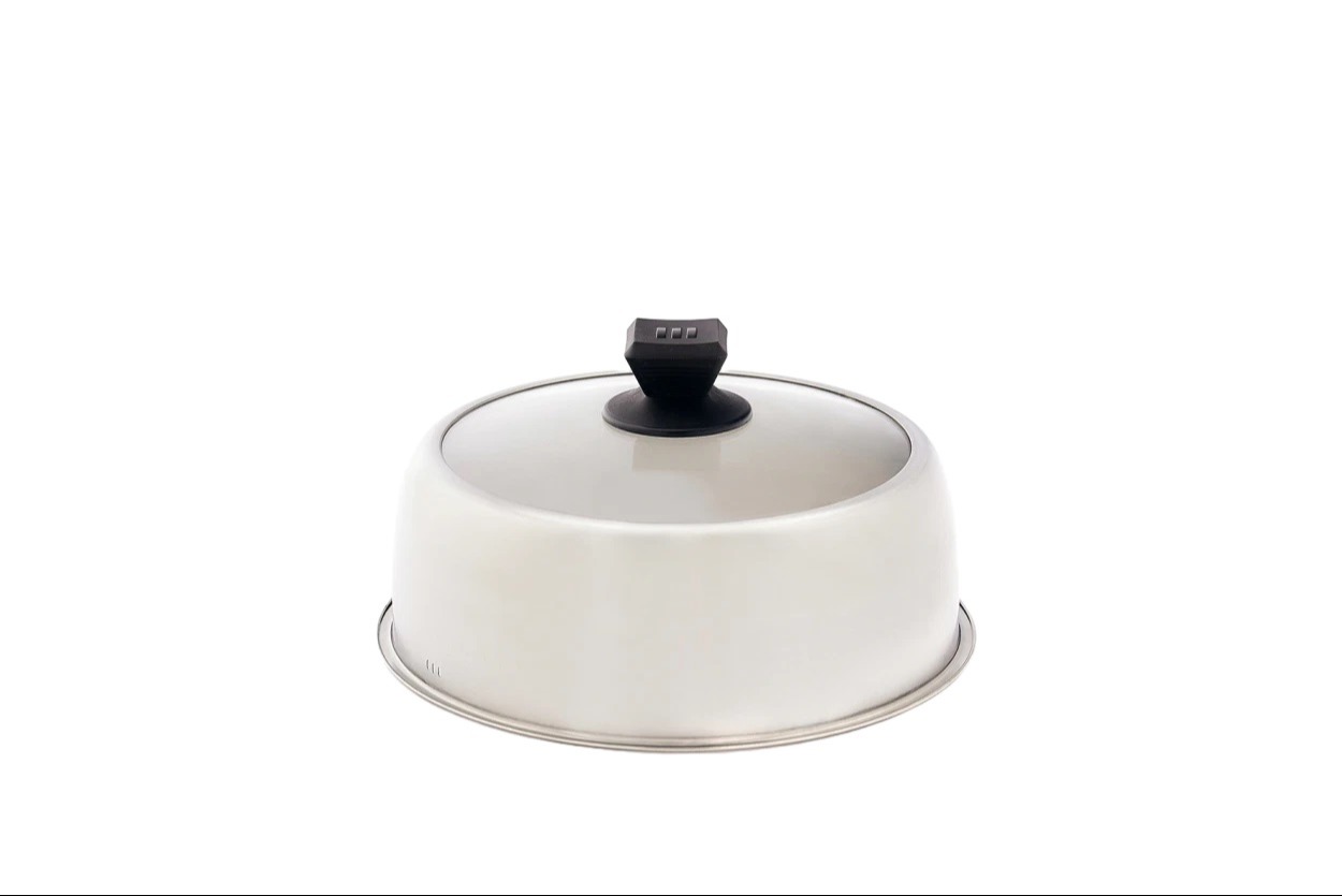 BASTING COVER 30CM G – מכסה עזר בקוטר 30 ס"מ מנירוסטה וזכוכית מבית Brabura