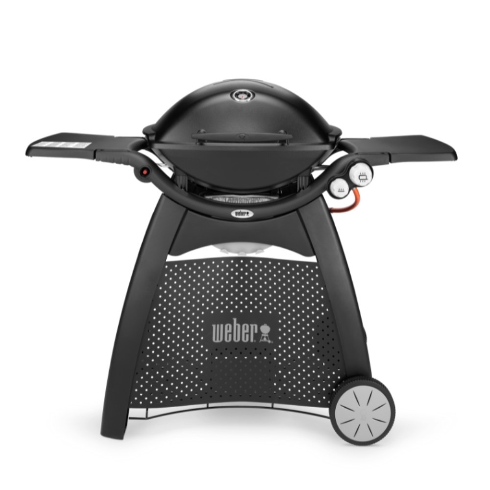 גריל גז Weber Q3200 Black — 2 מבערים, עגלת עמידה ומכסה שחור