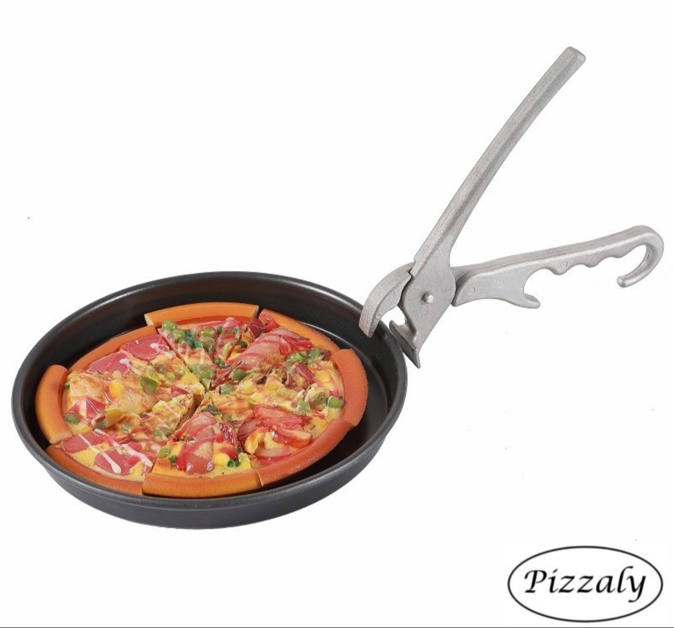 תופסן אלומיניום לתבניות פיצה – Pizzaly Pizza Pan Gripper