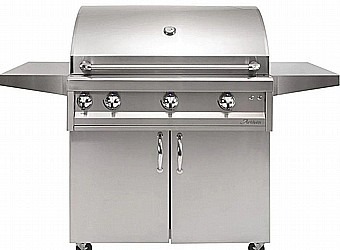 גריל גז ארטיסן "הסדרה המקצועית"36 עם עגלה - נירוסטה 304 כולל שיפוד מסתובב