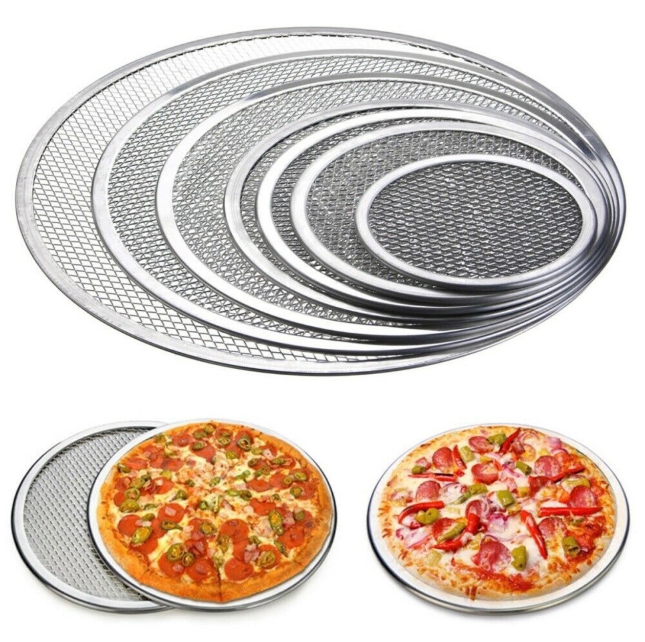 רשת פיצה מחוררת מקצועית קוטר 23 ס"מ Pizzaly