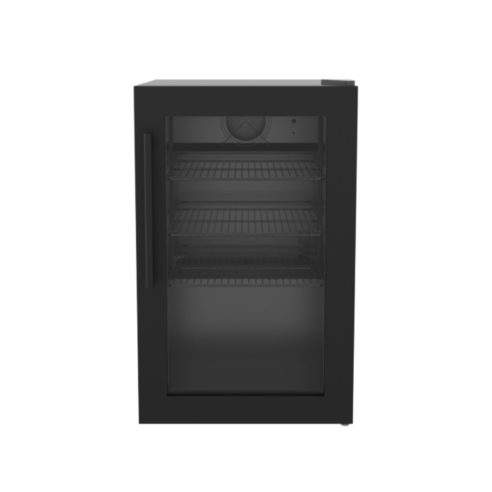 מקרר חוץ Brabura SC-60F — שחור 60 ליטר, דלת זכוכית טריפל UV