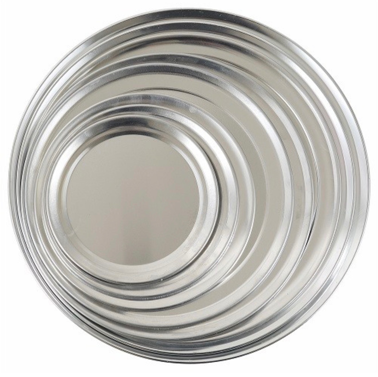 מגש פיצה איכותי מאלומיניום קוטר 45 ס"מ Wide Rim Pizza Tray