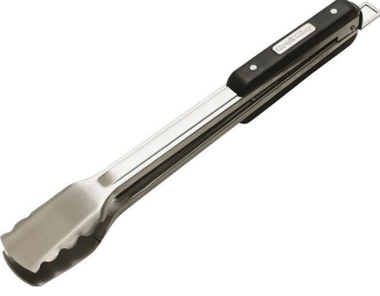 מלקחיים נירוסטה Broil King עם מנגנון נעילה וידית אחיזה