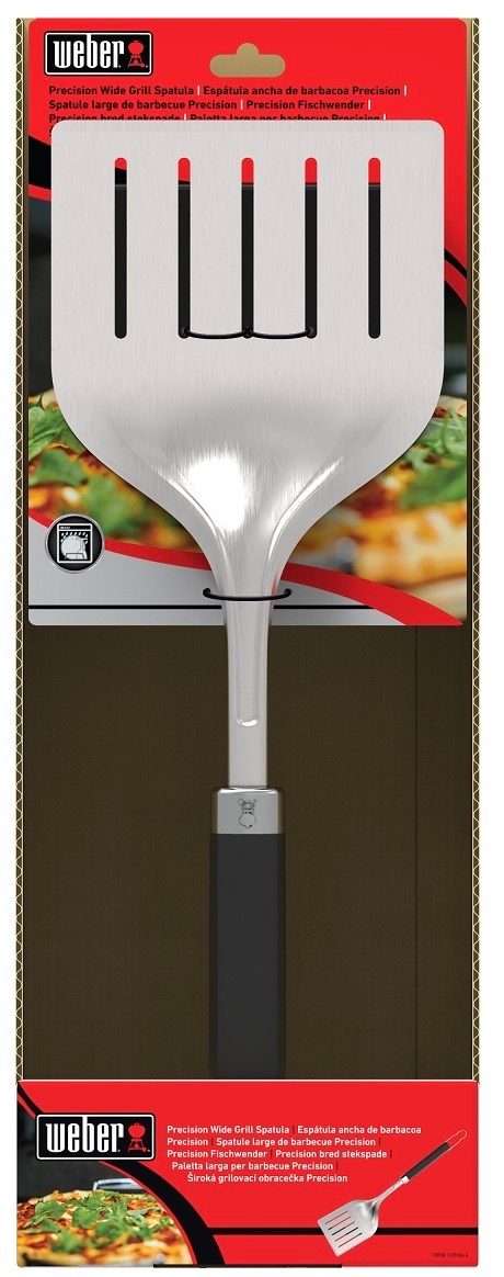 מרית גריל רחבה Weber Precision מנירוסטה – אחיזה נוחה ועמידות גבוהה