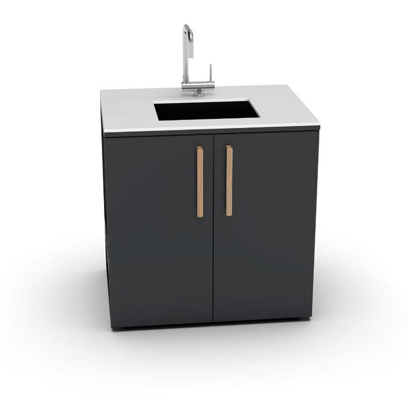 CT 90 SINK – מודול כיור 90 ס"מ למטבח חוץ Brabura