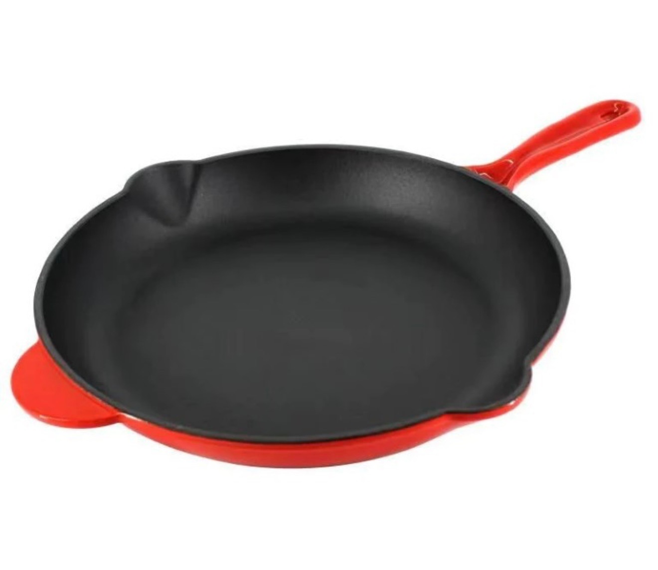 מחבת 32 ס"מ מברזל יצוק מצופה אמייל איכותי לטאבון ולתנור Carne